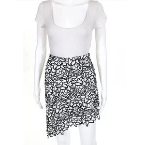 Sugar + Lips Daisy Lace Asymmetric Skirt